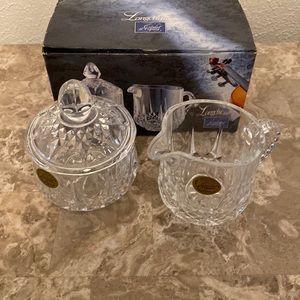 NWT Longchamp Cristal D’Arques Sugar Bowl & Creamer